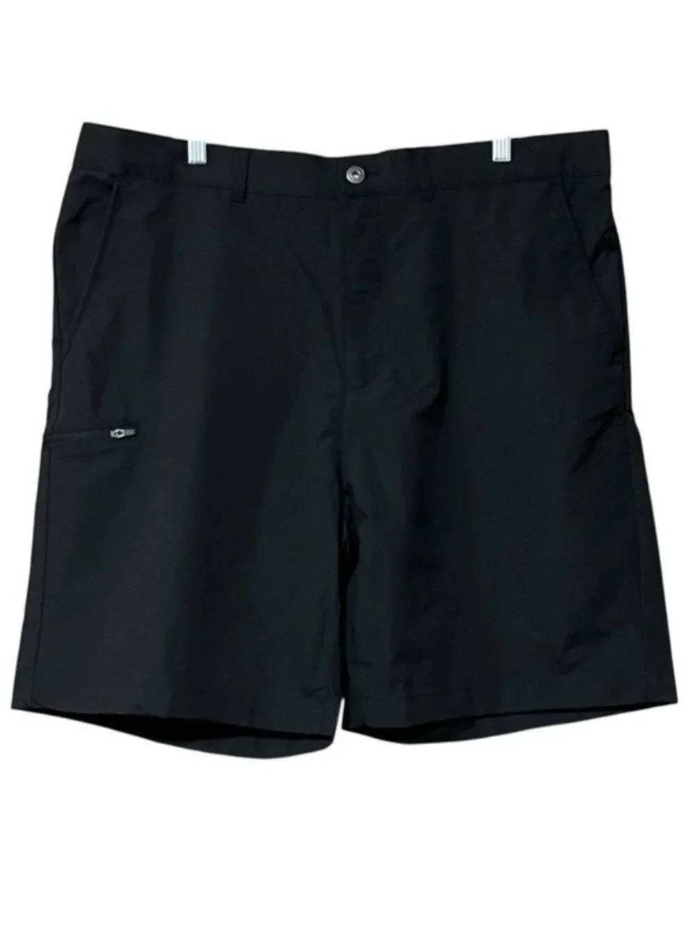 Gerry Men’s Tech Shorts Size 40 Black UPF 30+ Stretch Zip Pockets NWT